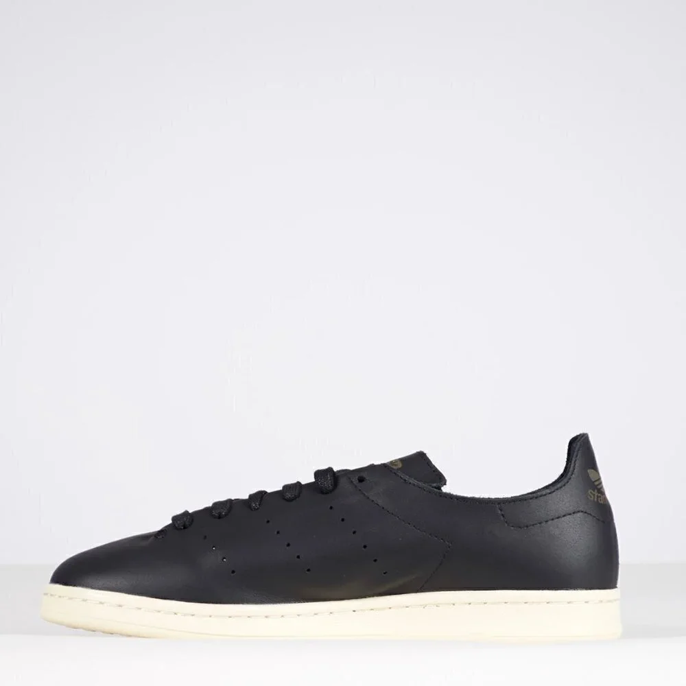 Adidas AQ4788 Stan Smith Leather Sock Sneakers, Core Black 7